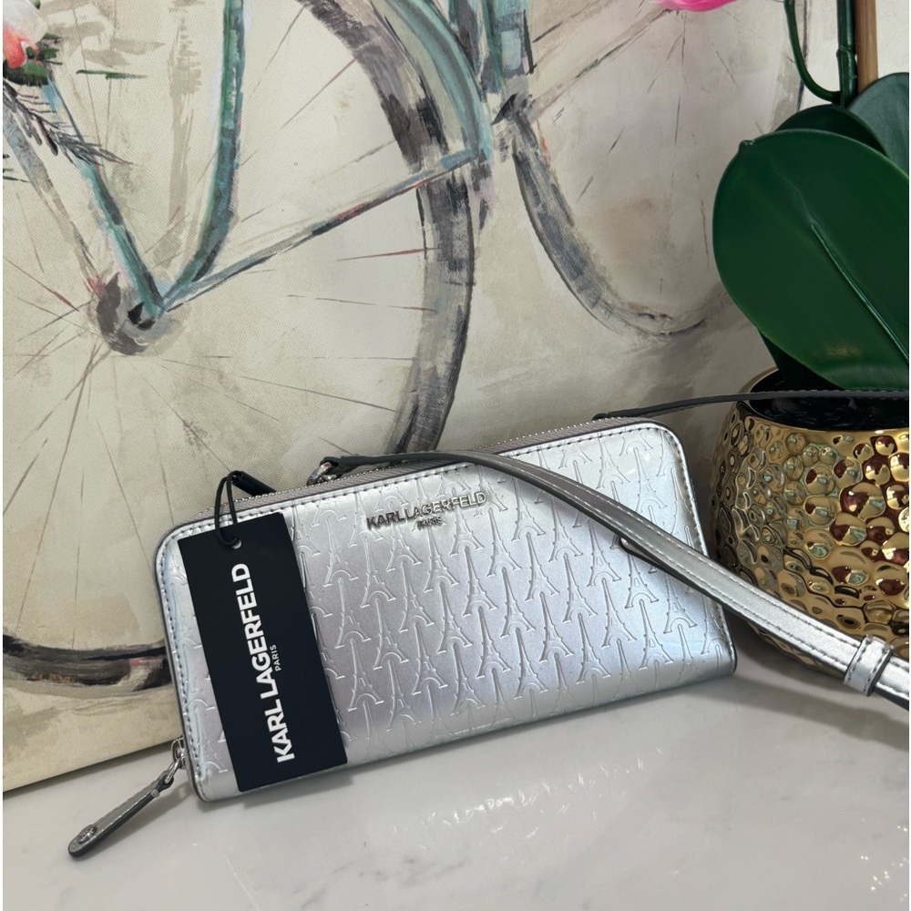 Karl Lagerfeld Silver Crossbody Bag